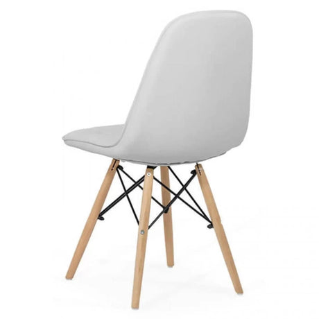 Scaun living piele buretat cadru lemn fag BUC232 Mediterana