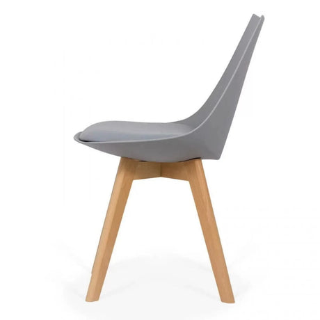 Scaun living piele buretat cadru lemn fag BUC245 Penthouse