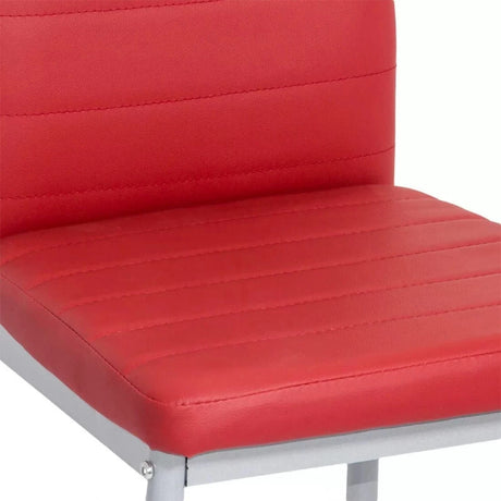 Scaun living piele buretat cadru metalic gri BUC263 Trendy