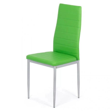 Scaun living piele buretat cadru metalic gri BUC263 Trendy