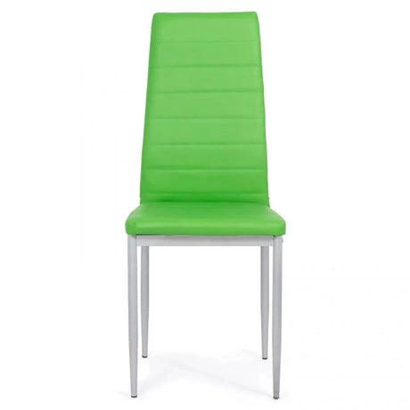 Scaun living piele buretat cadru metalic gri BUC263 Trendy