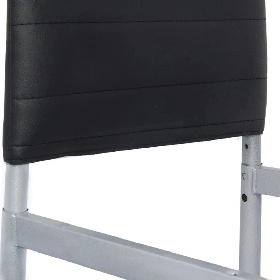 Scaun living piele buretat cadru metalic gri BUC263 Trendy