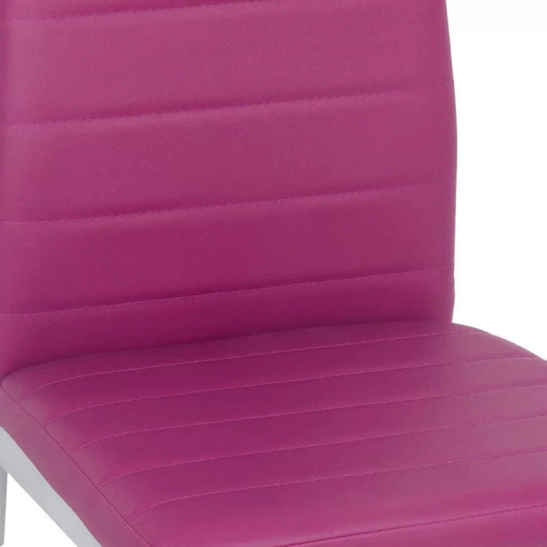 Scaun living piele buretat cadru metalic gri BUC263 Trendy