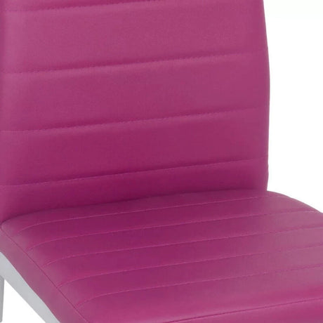 Scaun living piele buretat cadru metalic gri BUC263 Trendy