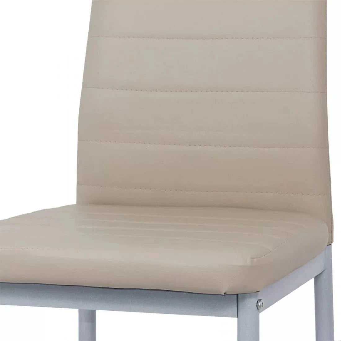 Scaun living piele buretat cadru metalic gri BUC263 Trendy