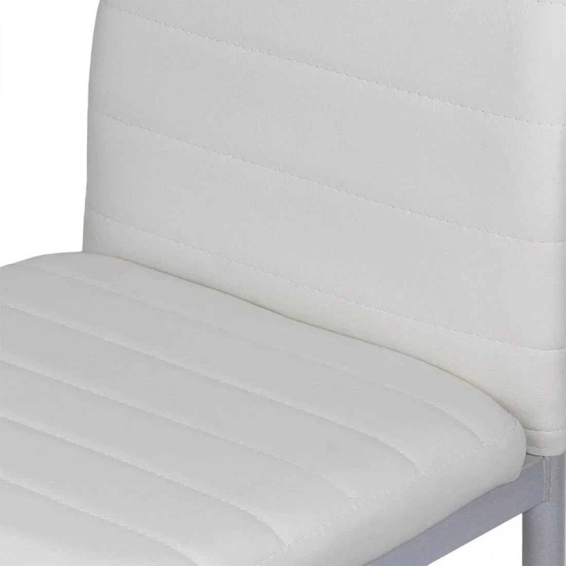 Scaun living piele buretat cadru metalic gri BUC263 Trendy