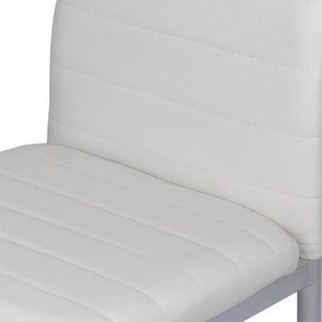 Scaun living piele buretat cadru metalic gri BUC263 Trendy