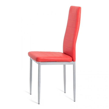 Scaun living piele buretat cadru metalic gri BUC263 Trendy