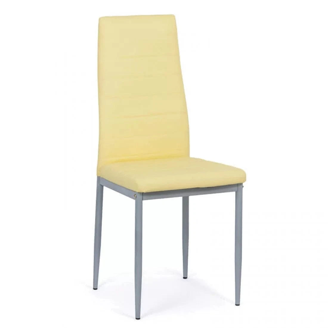 Scaun living piele buretat cadru metalic gri BUC263 Trendy CREM