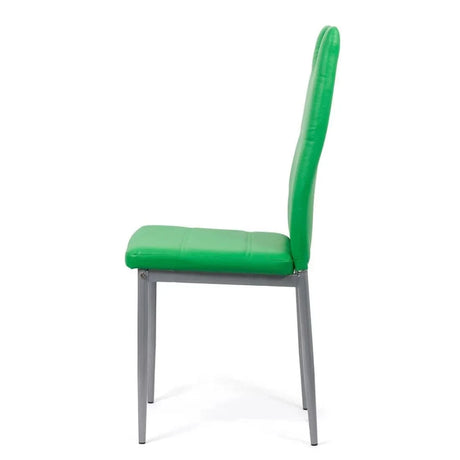 Scaun living piele buretat cadru metalic gri BUC264 Weekend