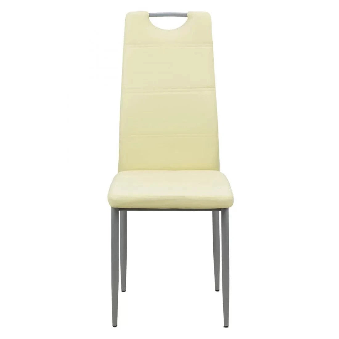 Scaun living piele buretat cadru metalic gri BUC264 Weekend