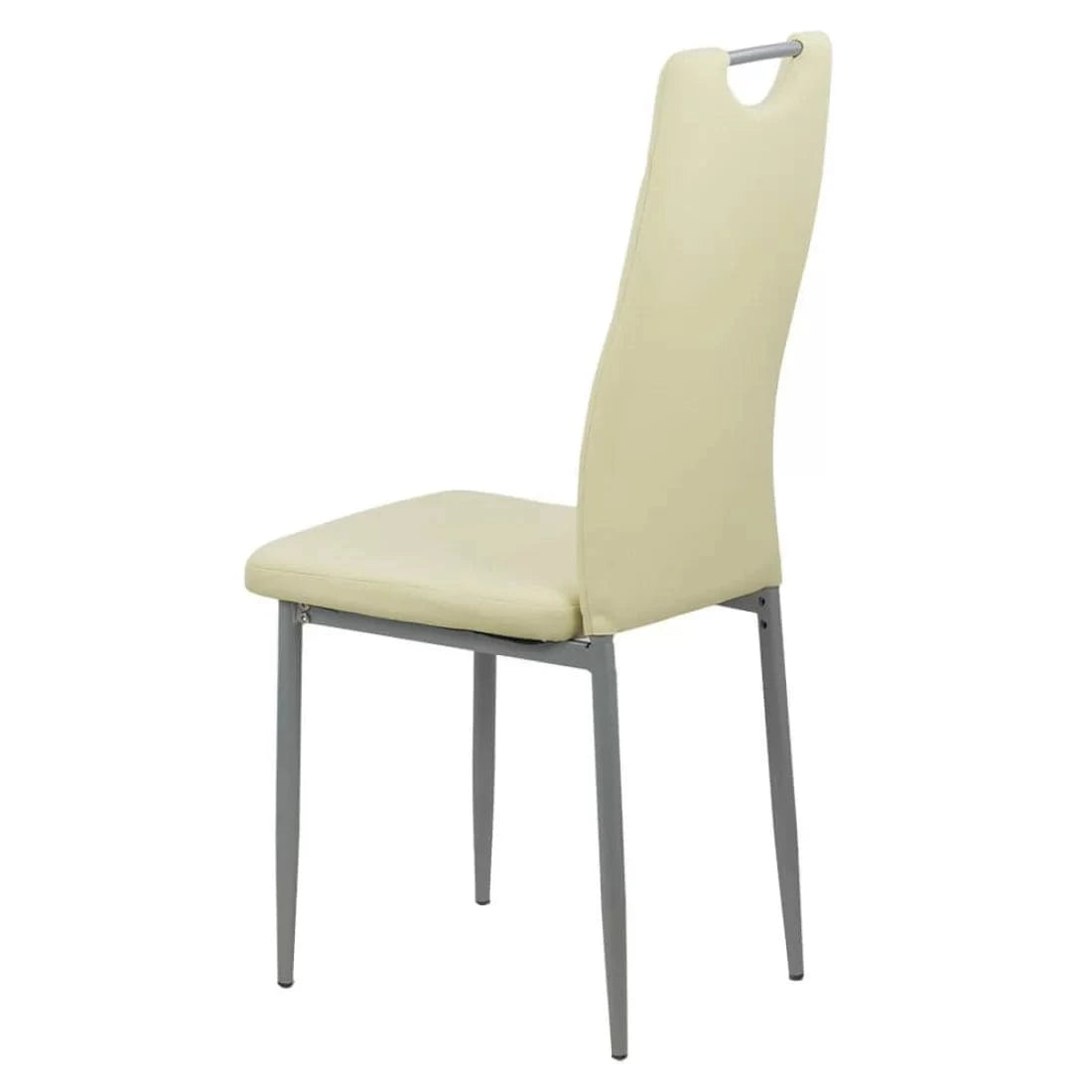 Scaun living piele buretat cadru metalic gri BUC264 Weekend