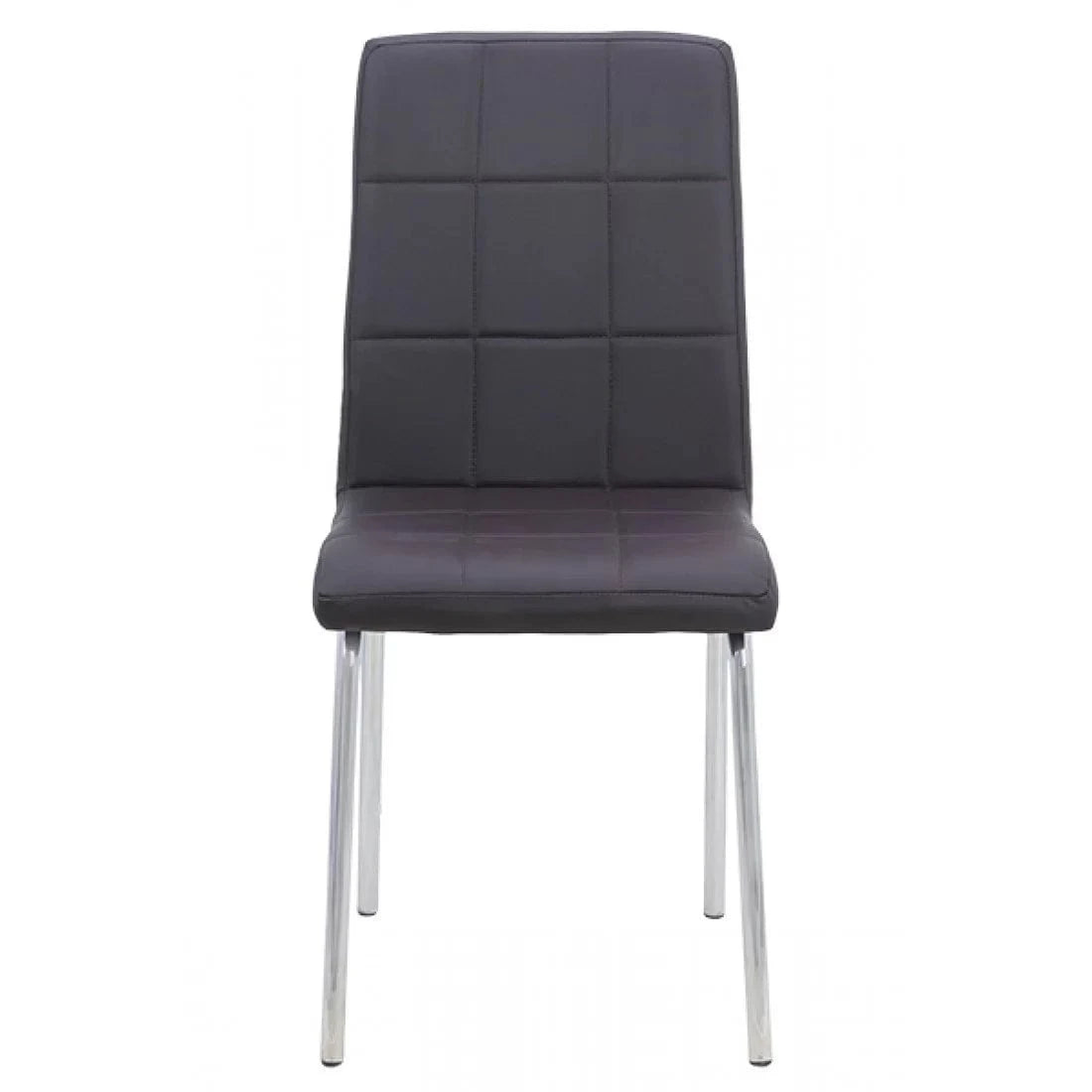 Scaun living piele buretat cadru otel cromat BUC230 Garden