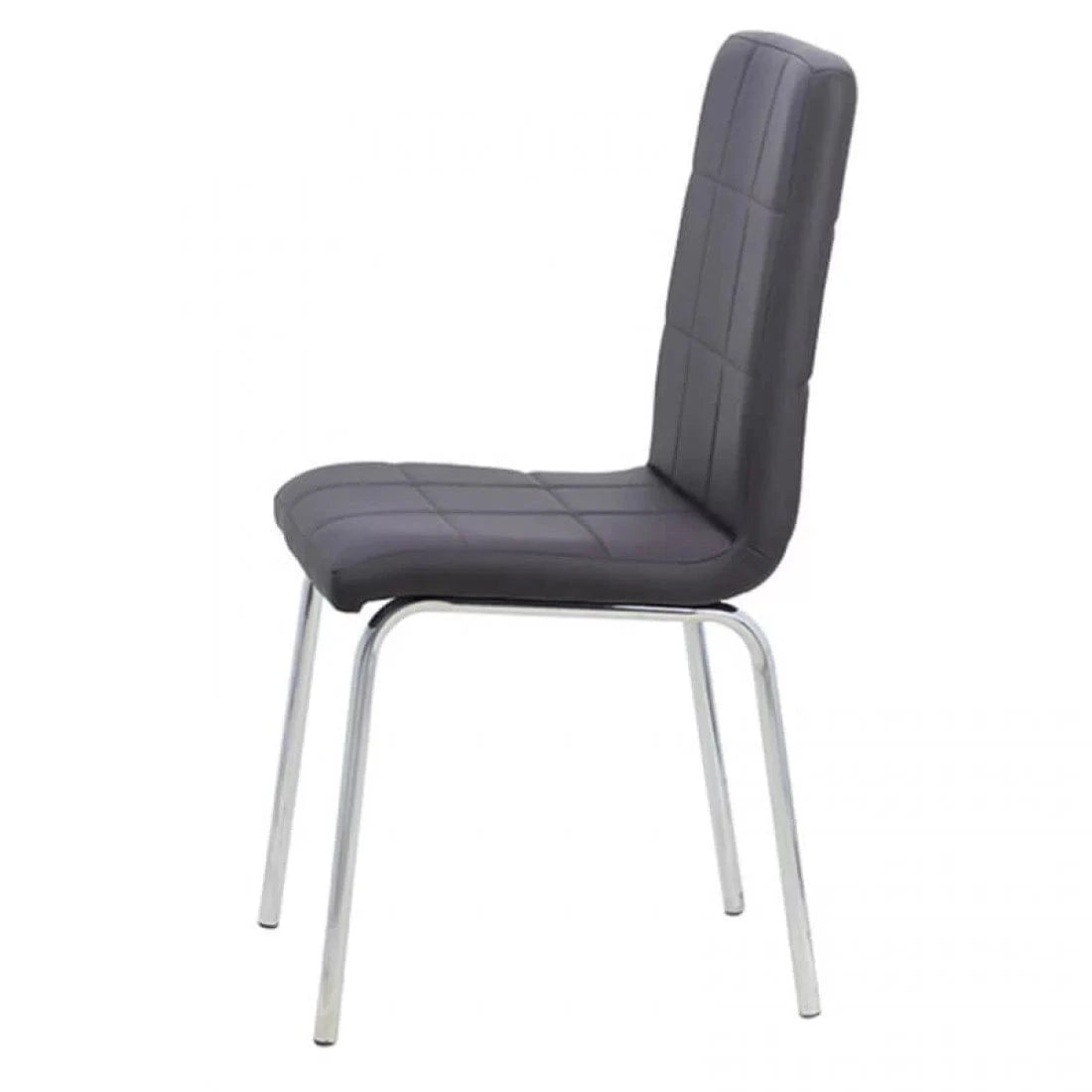 Scaun living piele buretat cadru otel cromat BUC230 Garden