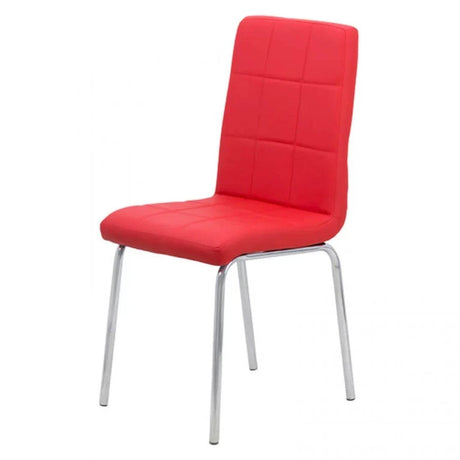 Scaun living piele buretat cadru otel cromat BUC230 Garden