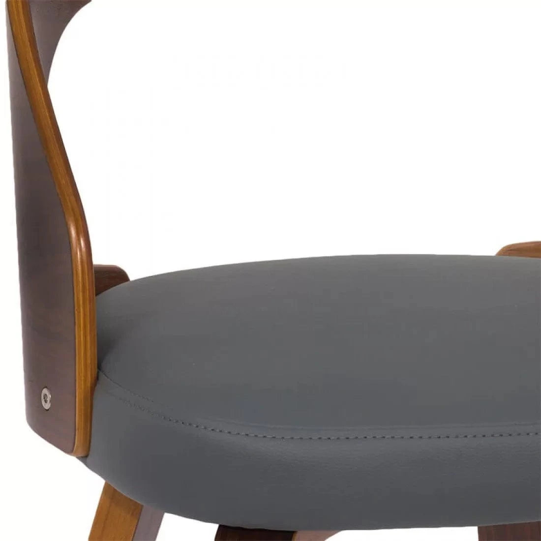 Scaun living piele cadru lemn spatar tapitat BUC015 Manor