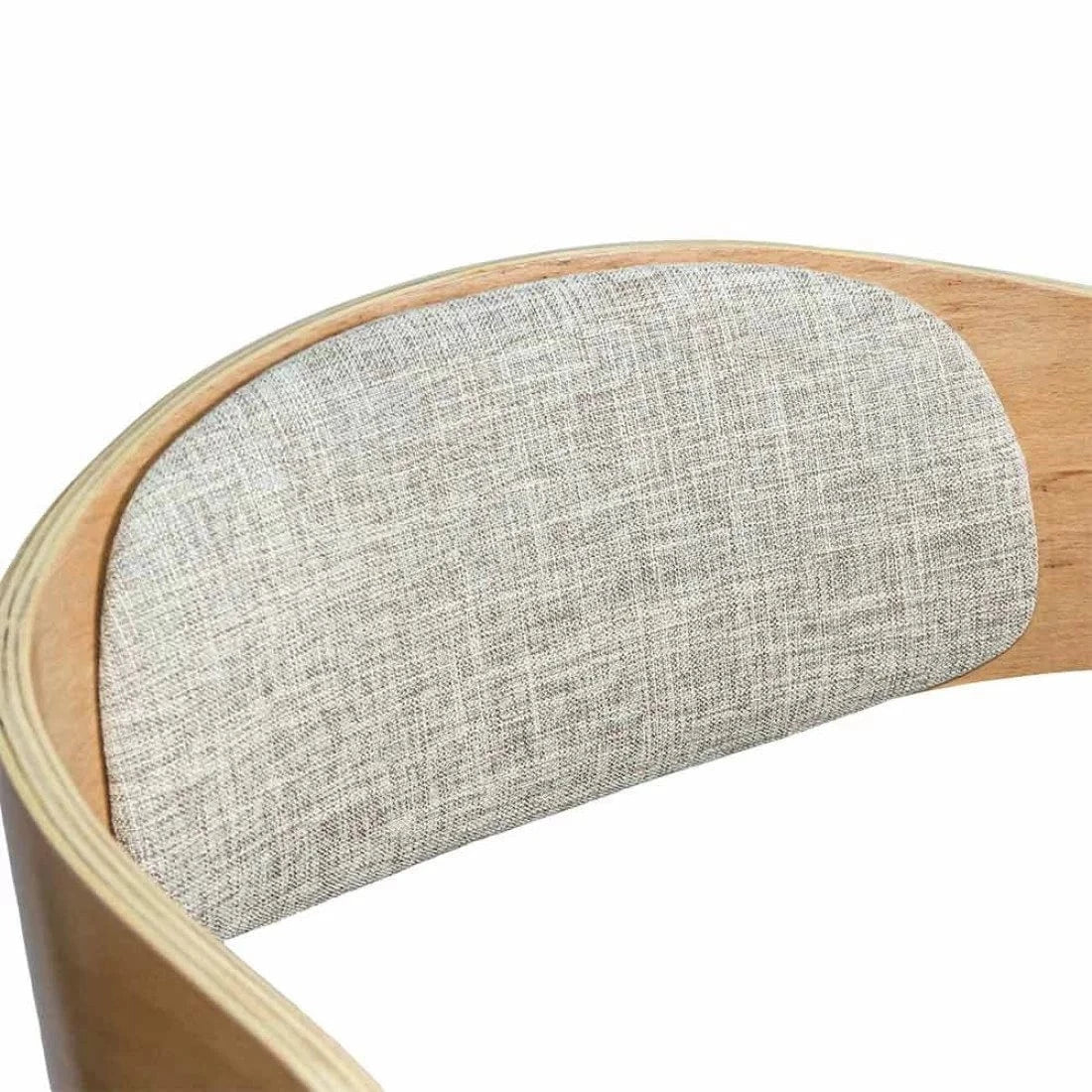 Scaun living stofa buretat cadru lemn lacuit BUC014 Mills CREM