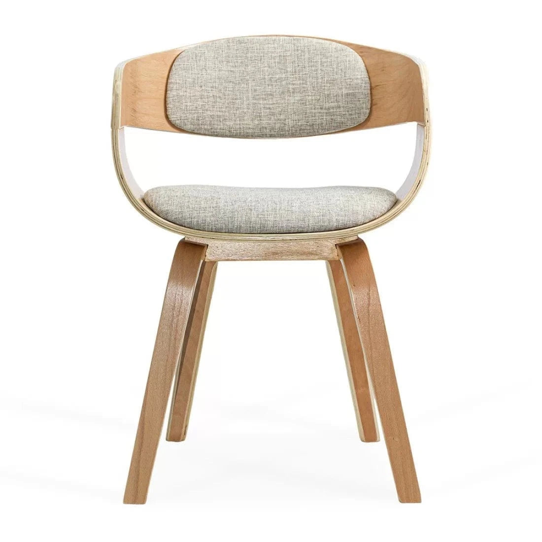 Scaun living stofa buretat cadru lemn lacuit BUC014 Mills CREM