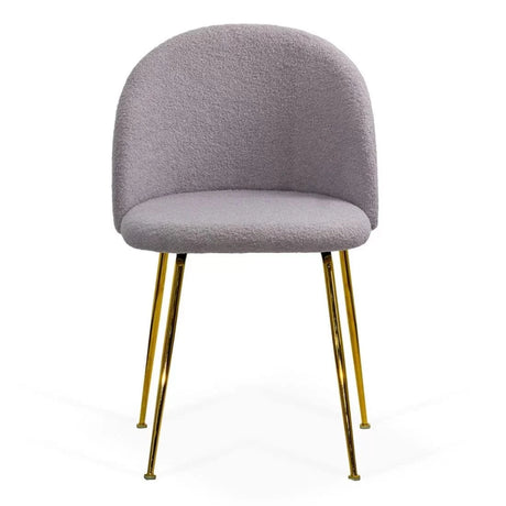 Scaun living stofa buretat cadru metalic auriu BUC284 Mer