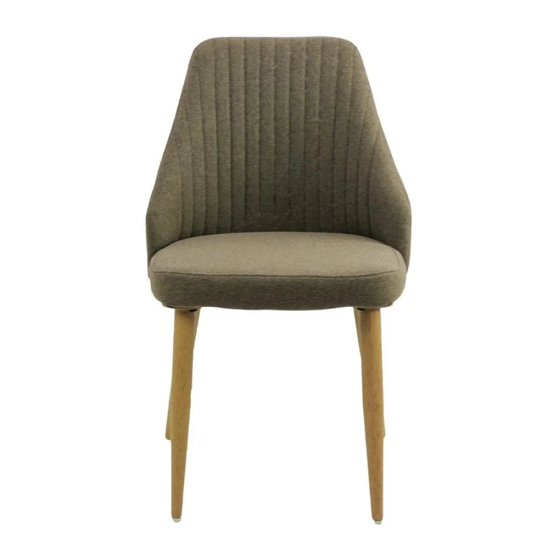 Scaun living stofa cadru metal spatar tapitat BUC202 Column MARO INCHIS