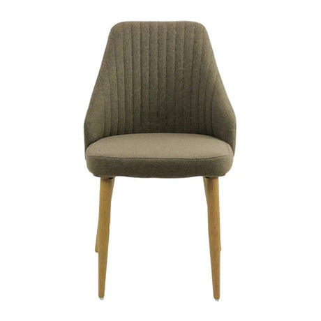 Scaun living stofa cadru metal spatar tapitat BUC202 Column MARO INCHIS