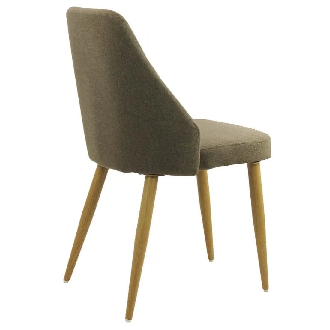 Scaun living stofa cadru metal spatar tapitat BUC202 Column MARO INCHIS