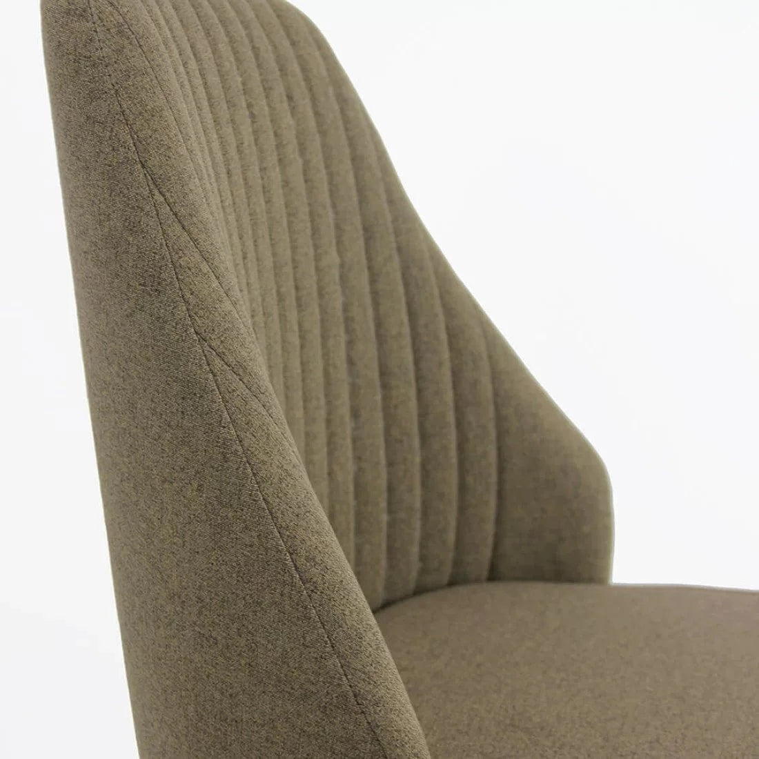 Scaun living stofa cadru metal spatar tapitat BUC202 Column MARO INCHIS