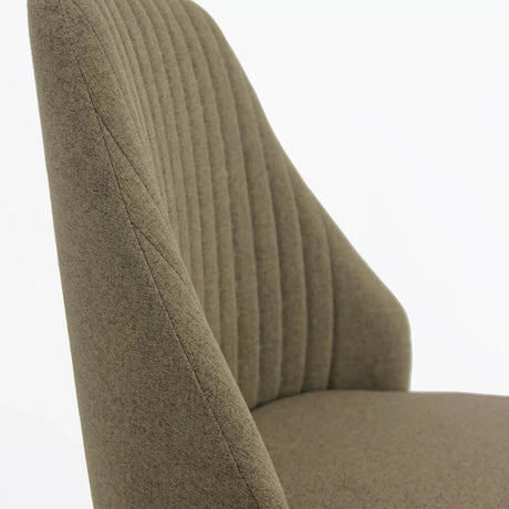 Scaun living stofa cadru metal spatar tapitat BUC202 Column MARO INCHIS