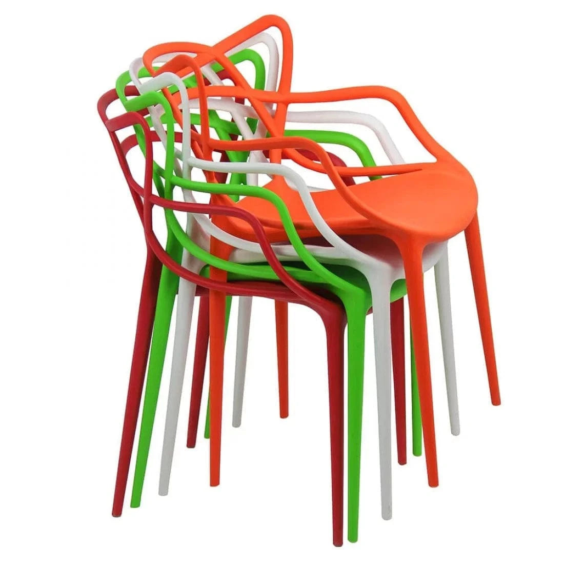 Scaun plastic terasa cadru fix stivuibil HRC599 Barex