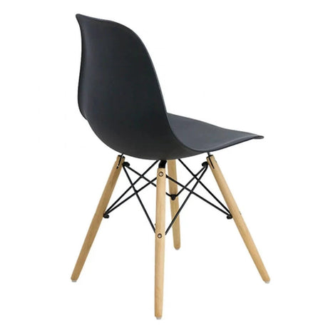 Scaun terasa sezut plastic picioare lemn fag BUC232P Sunny