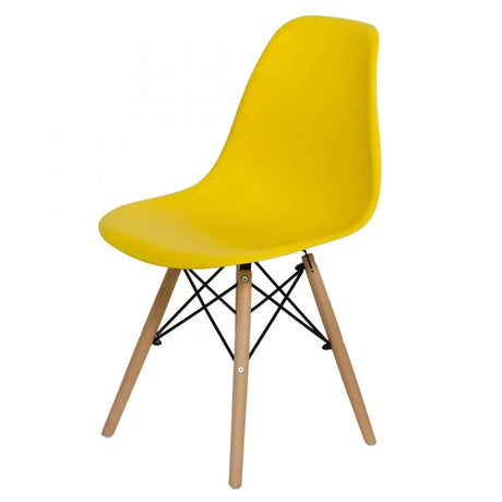 Scaun terasa sezut plastic picioare lemn fag BUC232P Sunny