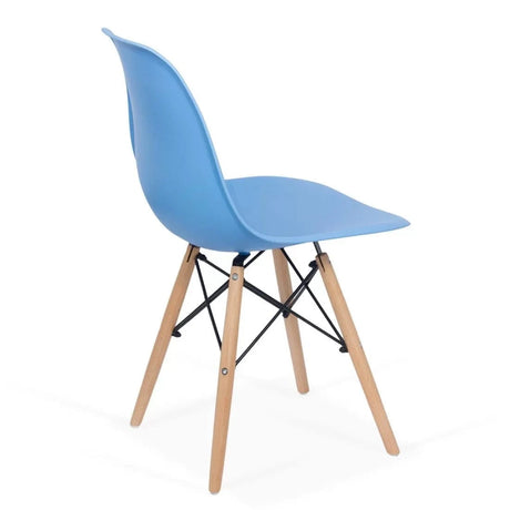 Scaun terasa sezut plastic picioare lemn fag BUC232P Sunny