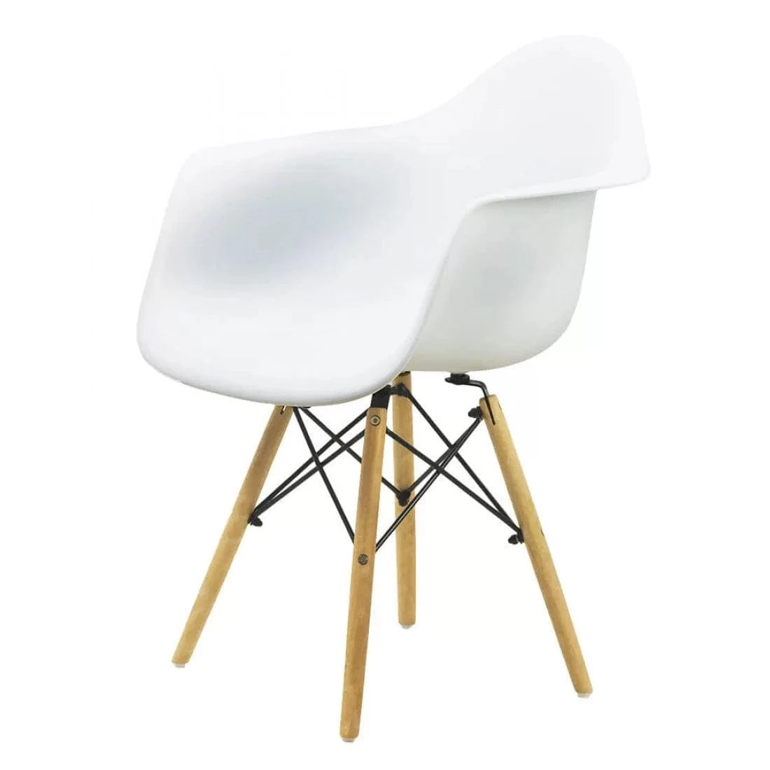 Scaun terasa sezut plastic picioare lemn fag BUC240 Shell