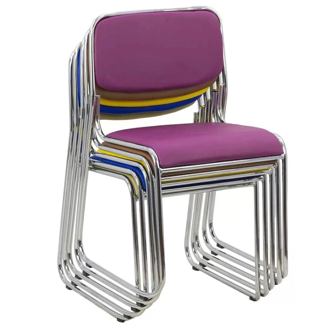 Scaun conferinta piele cadru suprapozabil HRC604 Lightex