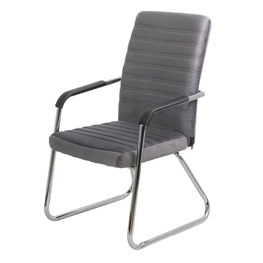 Scaun vizitatori catifea cadru cromat fix OFF833V Atrium