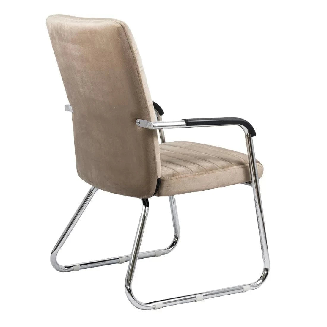 Scaun vizitatori catifea cadru cromat fix OFF833V Atrium