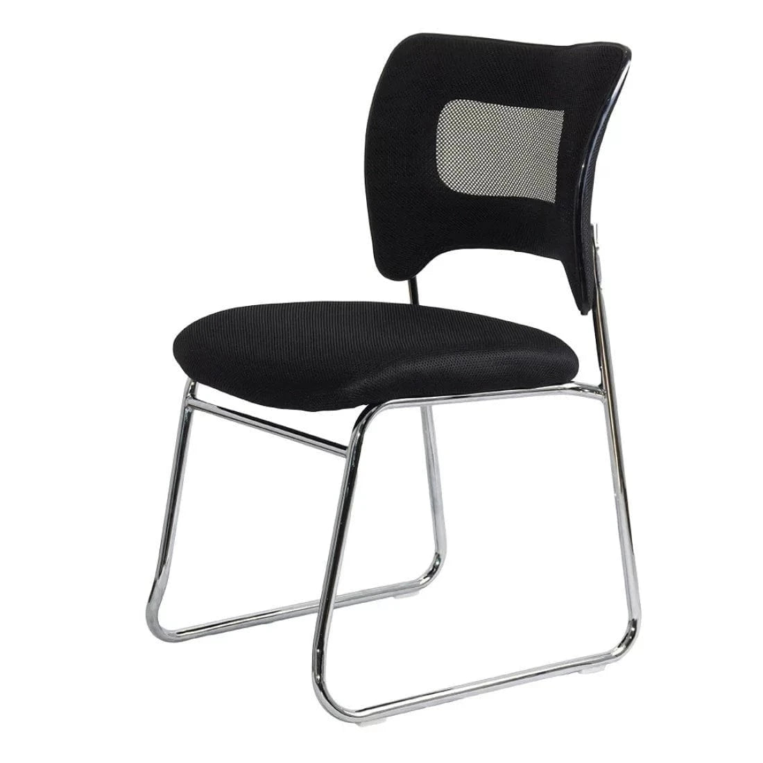 Scaun vizitatori stofa cadru cromat fix HRC613F Amber