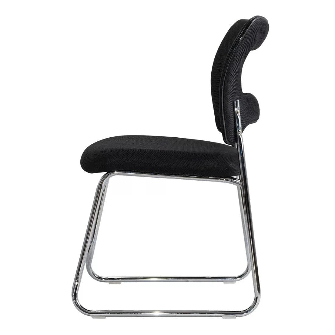 Scaun vizitatori stofa cadru cromat fix HRC613F Amber