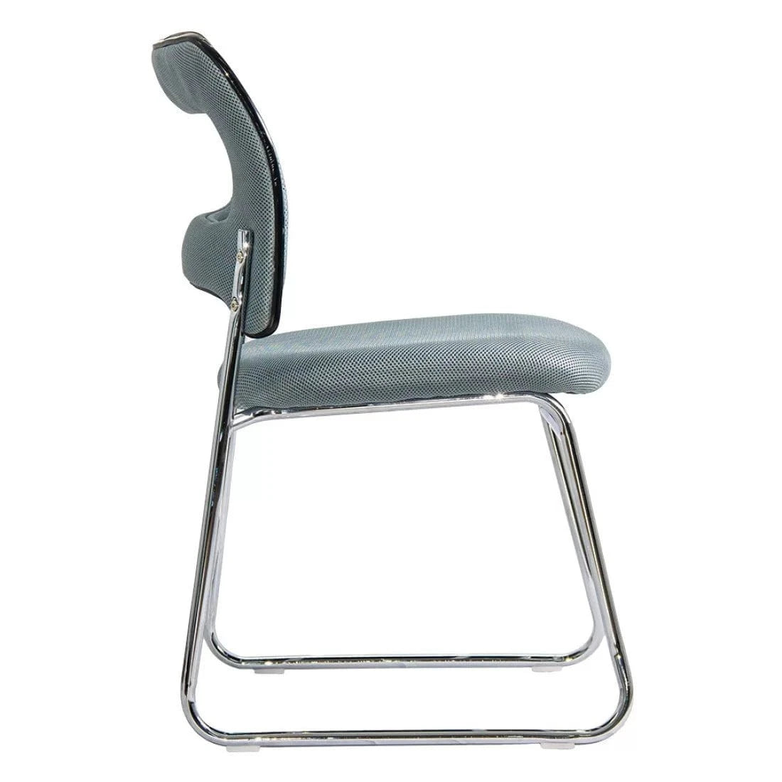 Scaun vizitatori stofa cadru cromat fix HRC613F Amber
