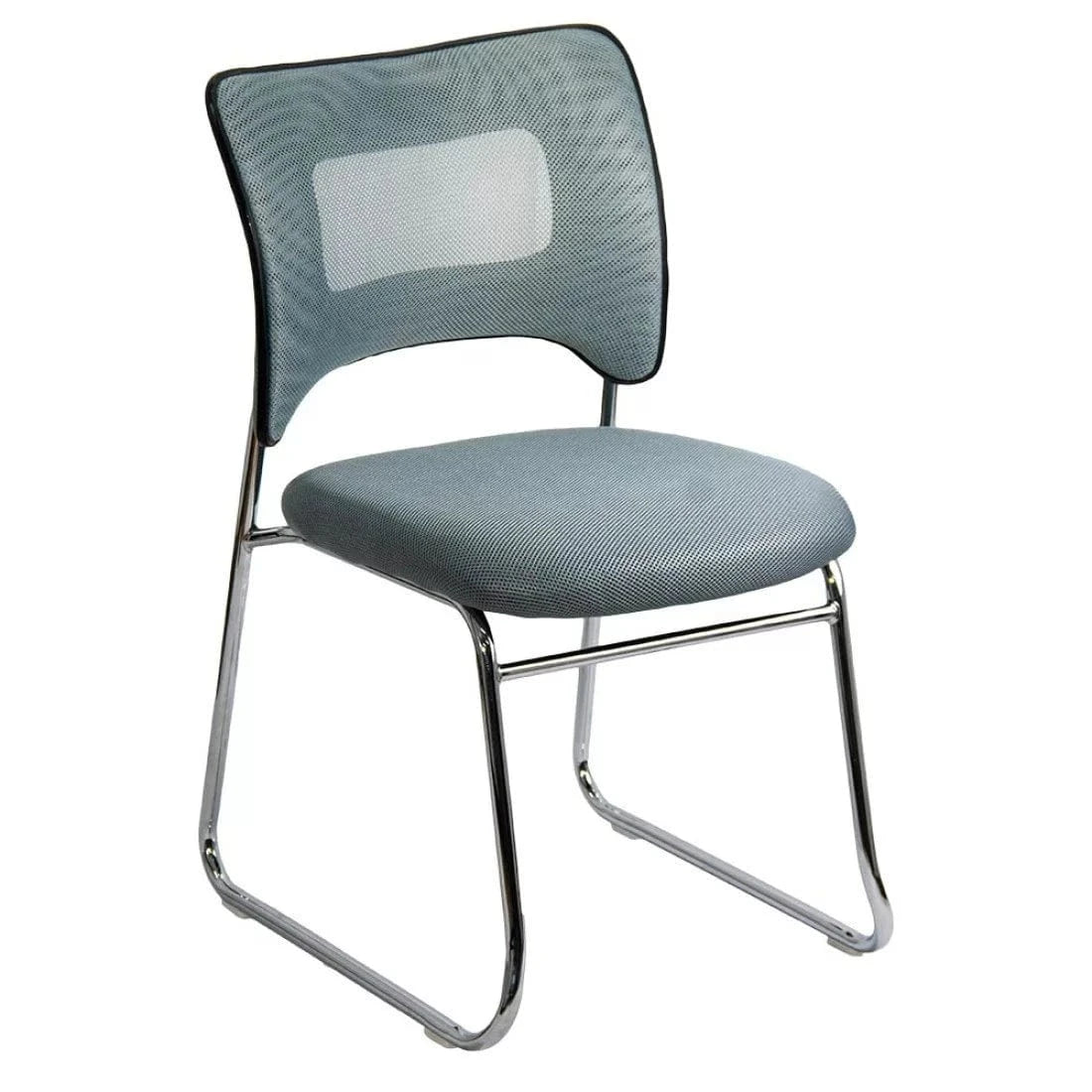 Scaun vizitatori stofa cadru cromat fix HRC613F Amber