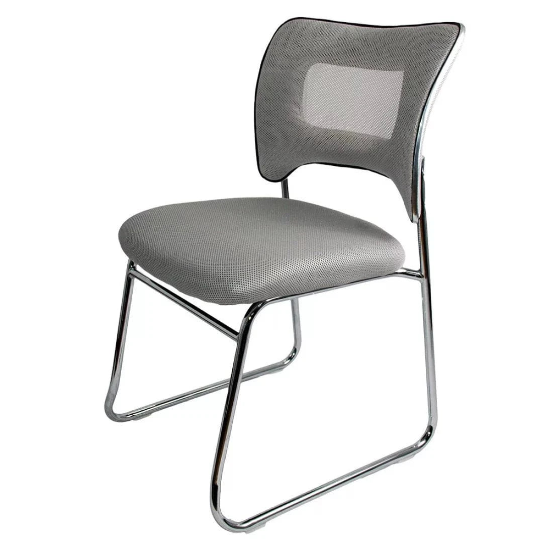 Scaun vizitatori stofa cadru cromat fix HRC613F Amber