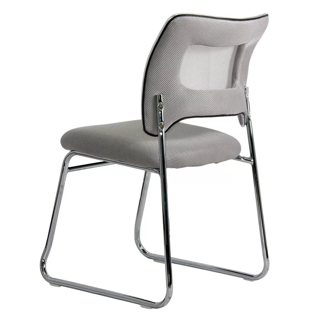 Scaun vizitatori stofa cadru cromat fix HRC613F Amber