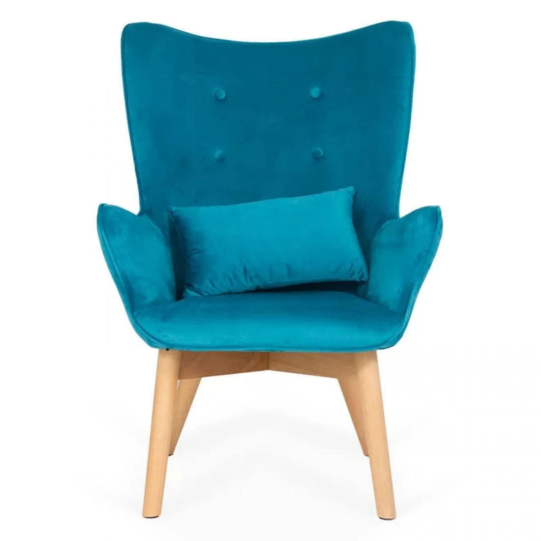 Fotoliu relaxare catifea cu otoman BUC267 Cozy Weekend