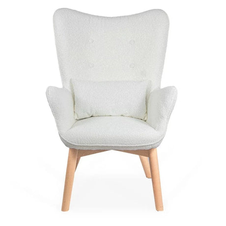 Fotoliu relaxare catifea cu otoman BUC267 Cozy Weekend