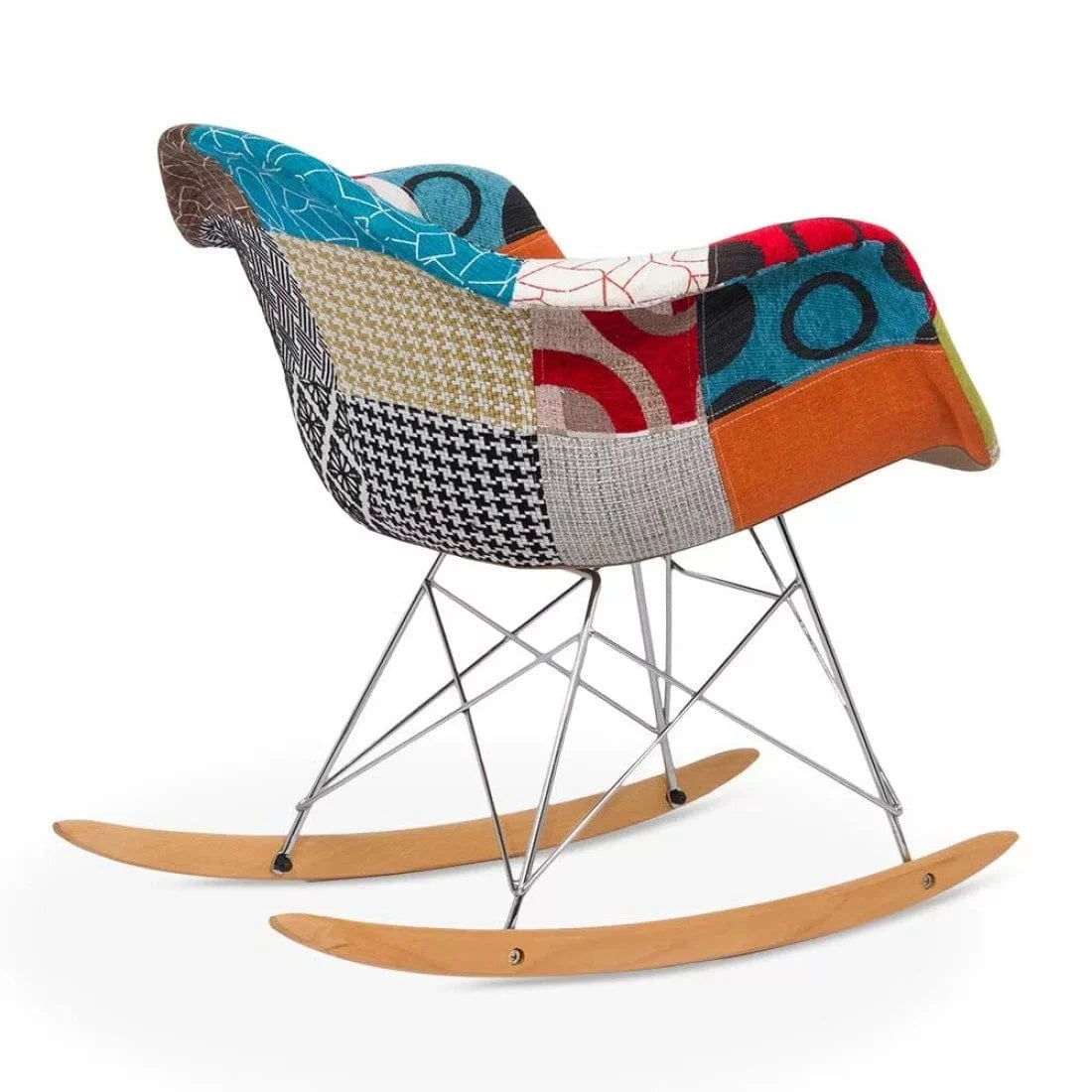 Scaun relaxare stofa cadru metalic balansoar BUC243B Rest Multicolor