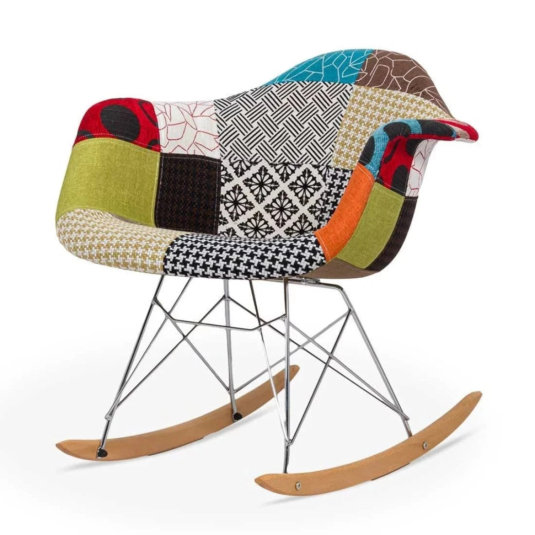 Scaun relaxare stofa cadru metalic balansoar BUC243B Rest Multicolor