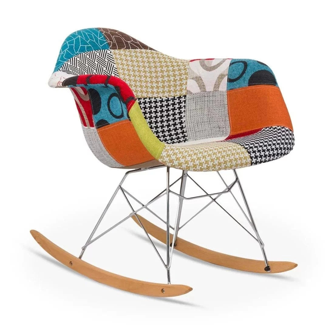 Scaun relaxare stofa cadru metalic balansoar BUC243B Rest Multicolor