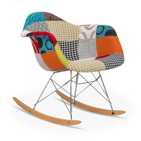 Scaun relaxare stofa cadru metalic balansoar BUC243B Rest Multicolor