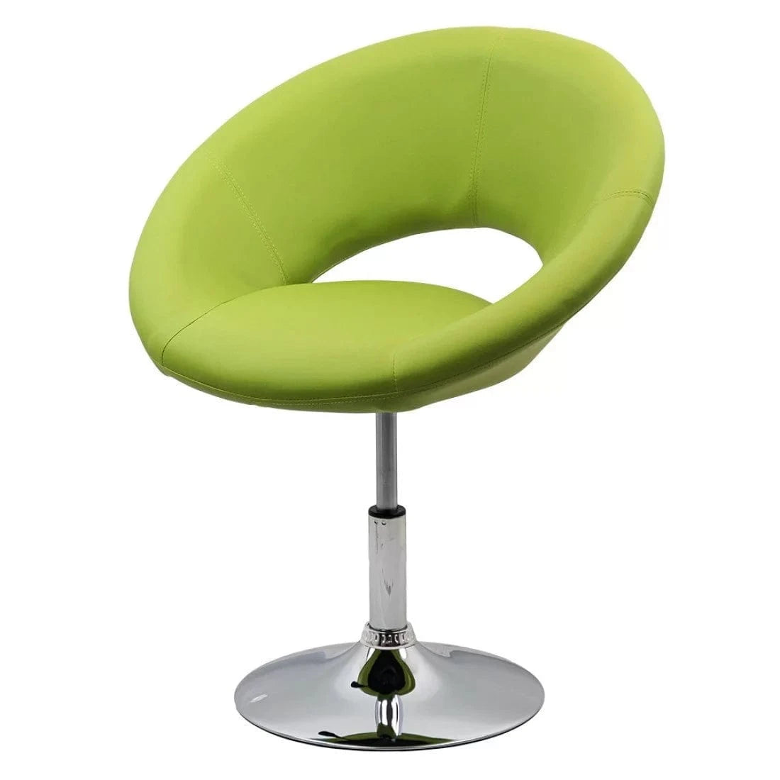 Scaun relaxare piele cadru otel cromat ajustabil REL218 Sun
