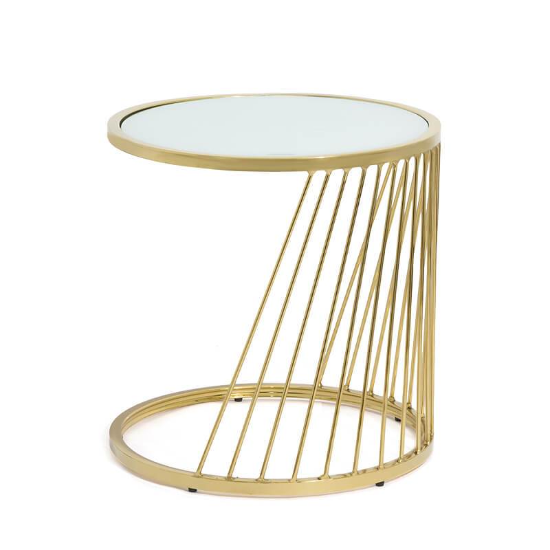 Set masute cafea aurii sticla securizata BUC013 Mirage Gold